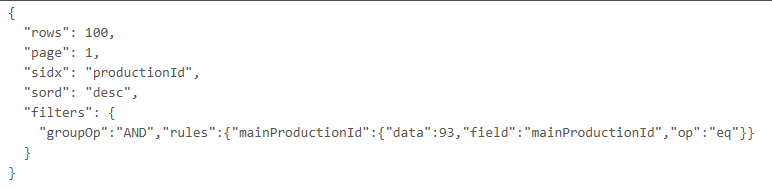 Produkto identifikatoriaus paieška per API