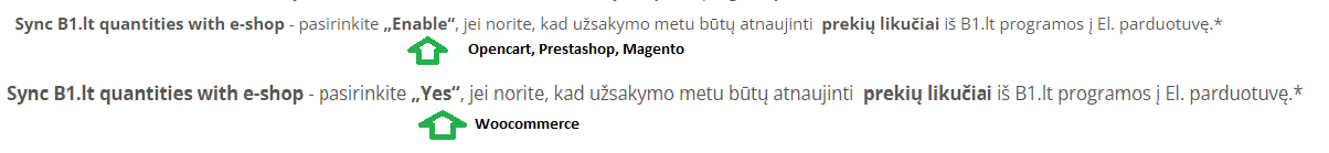Настройка обновления остатков товаров в e-платформе