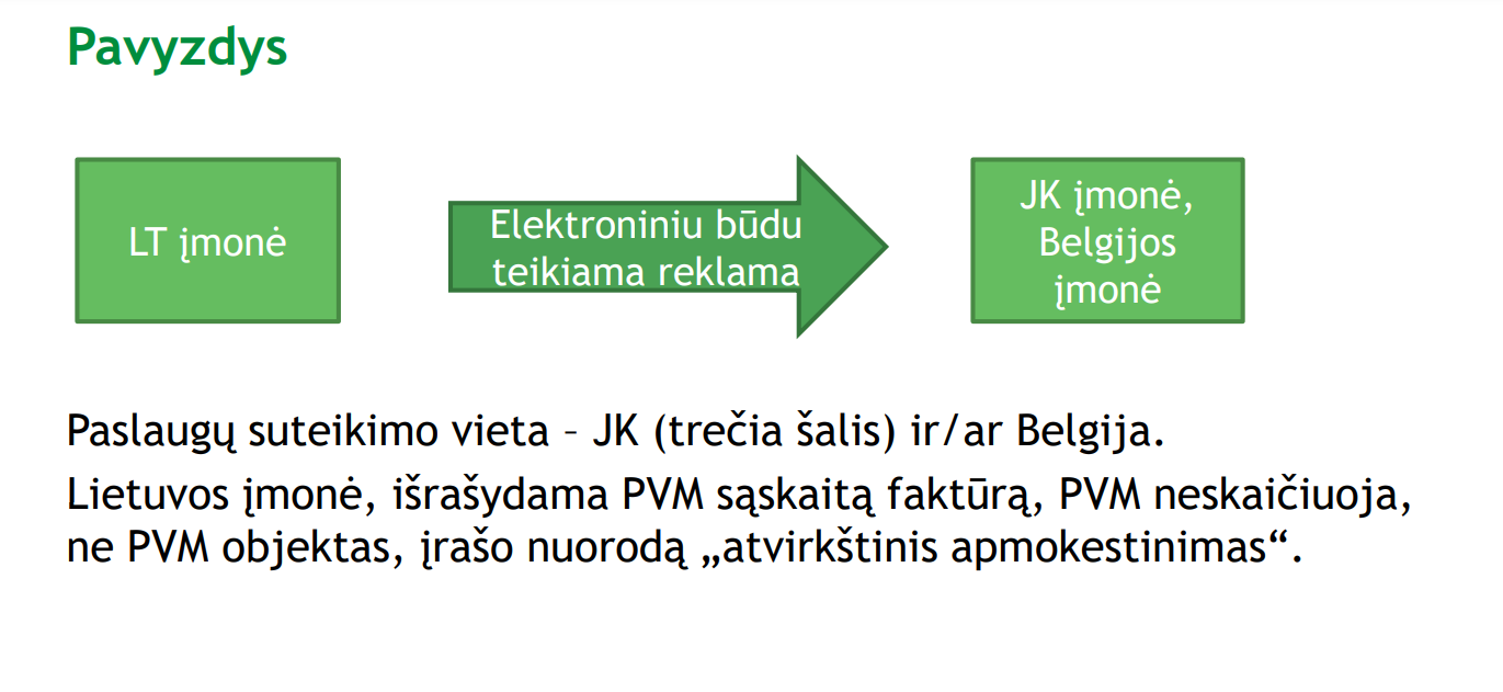 PVM įstatymo 13 straipsnio taikymo pavyzdys