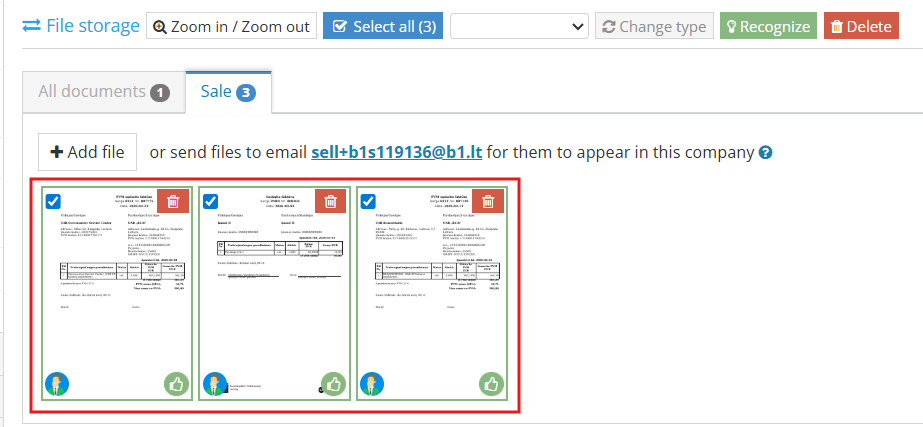 Insurance entry in the general ledger window
