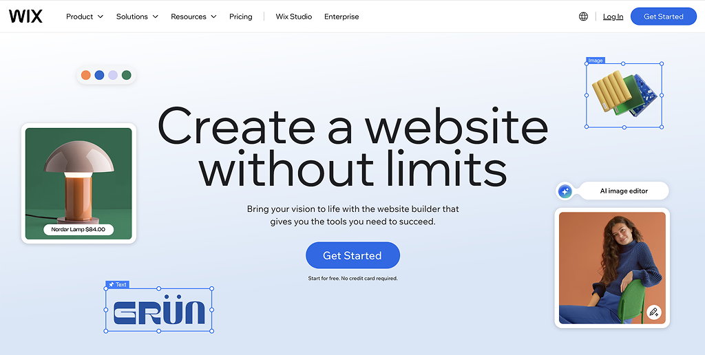 Wix Main Page
