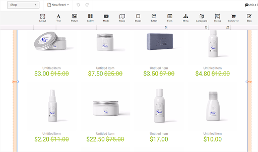 Changed prices in "Store"