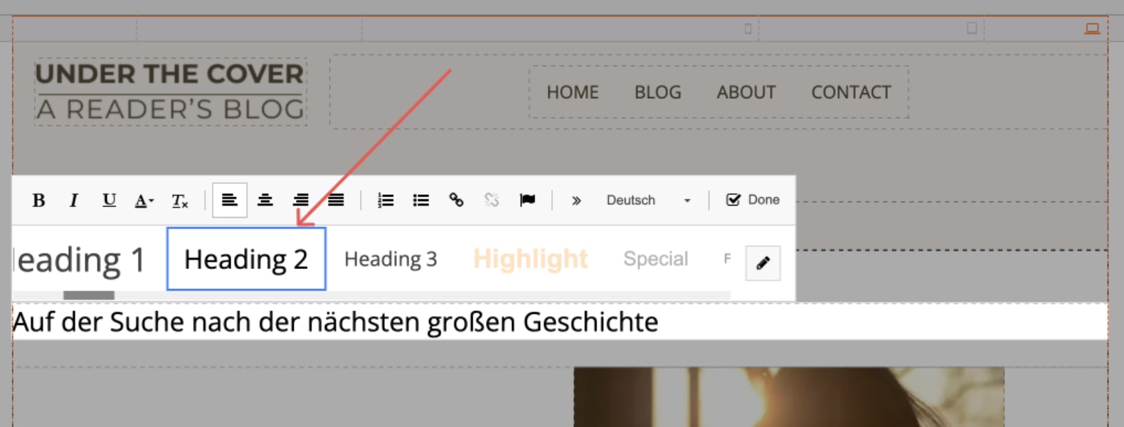 Specify the headings for each version independently
