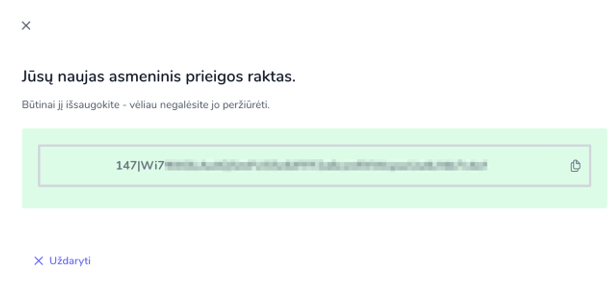Asmeninis prieigos raktas