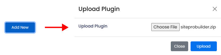 Webuzo upload plugin